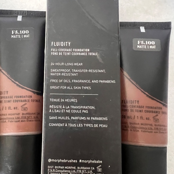 3 Morphe Fluidity F5.100 -Coverage Foundation 30ml/1fl.oz - Picture 2 of 9